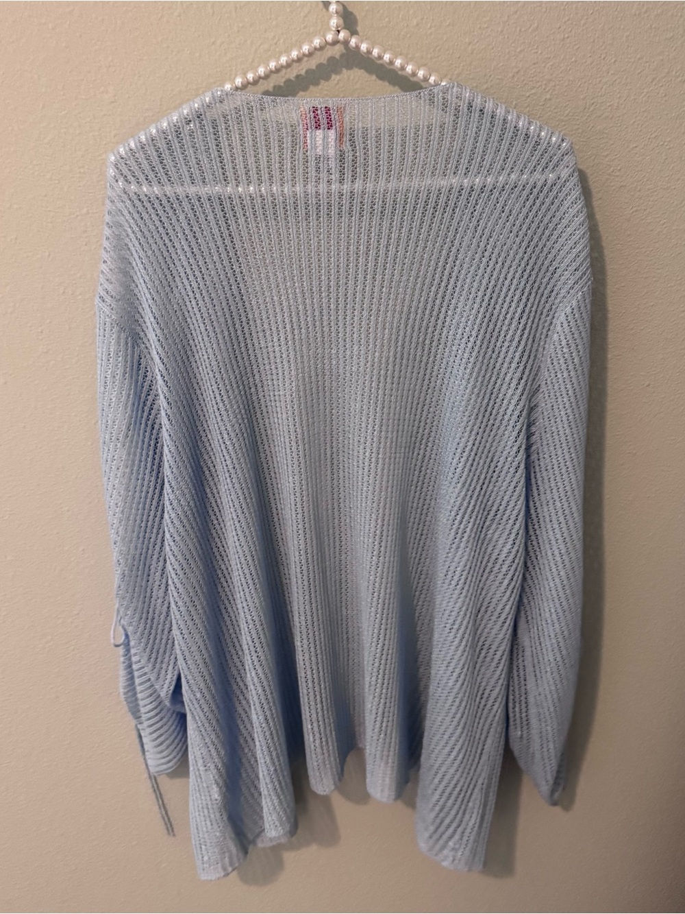 Ruby Rd. Light Blue Open Knit Cardigan - Picture 4 of 4